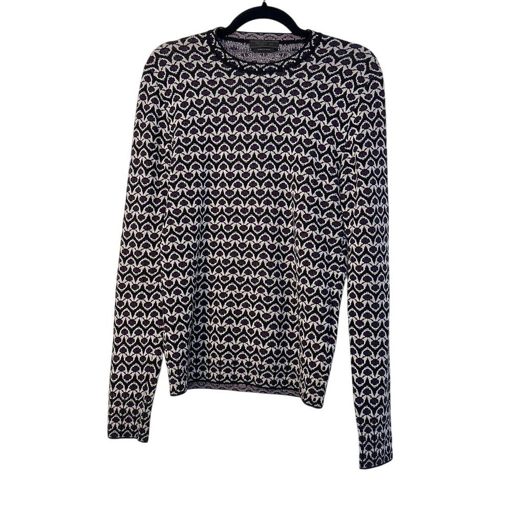 Prada Men's Printed Virgin Wool Pullover